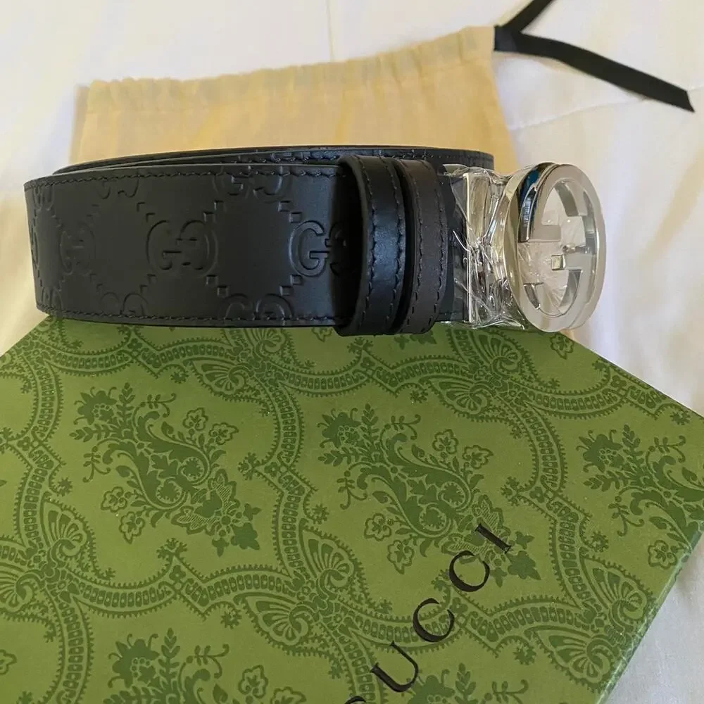 Gucci reversible belt with interlocking G buckle - size 100 EU / 40 US